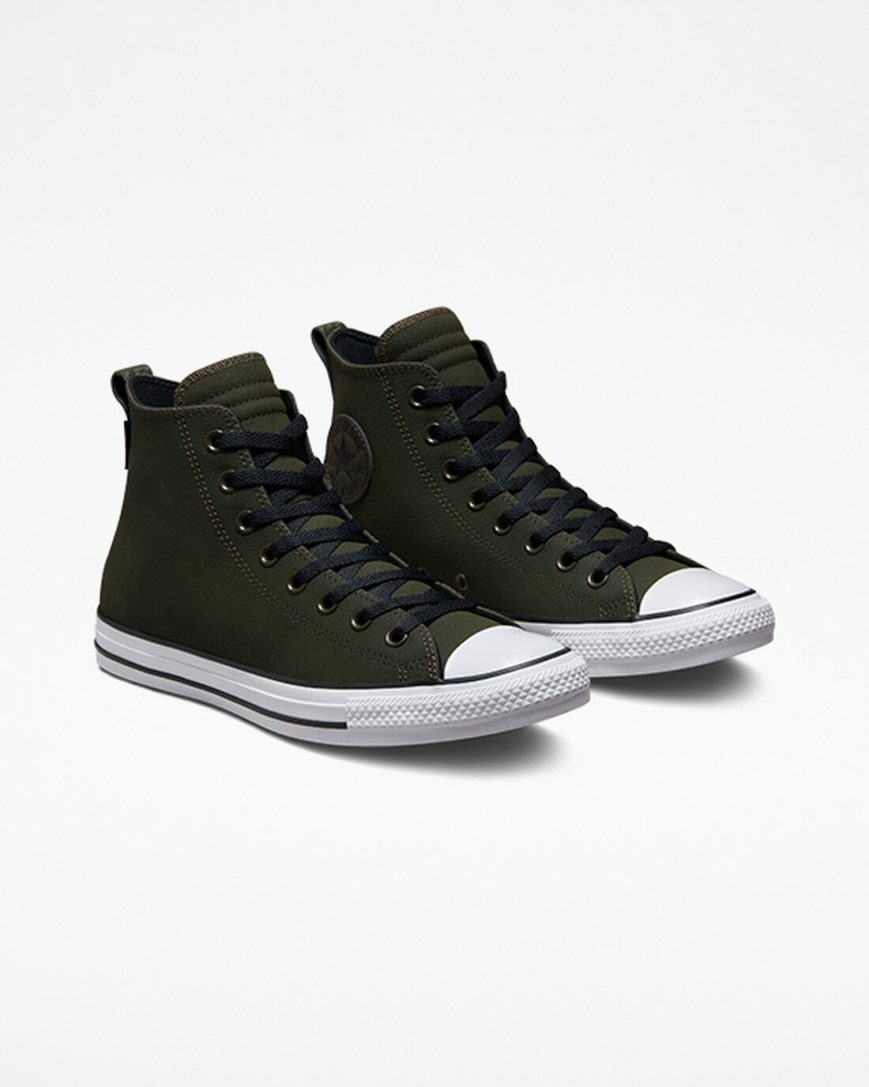 Tenisi Inalti Barbati Converse Chuck Taylor All Star TecTuff Masline Verzi Verzi Albi Negrii | RO DOINA762